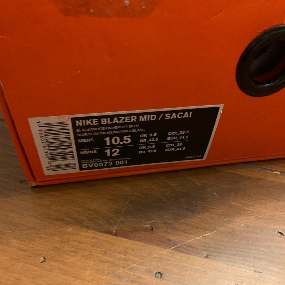 Black Blue Sacai x Nike Blazer Mid 🔥🔥🔥 - Picture 2 of 7